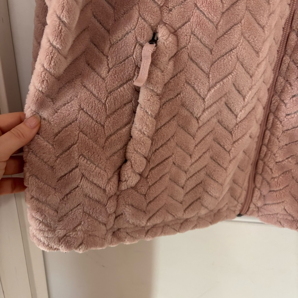 Free Country faux fur full zip jacket pink XL super soft and cozy - Picture 6 of 13